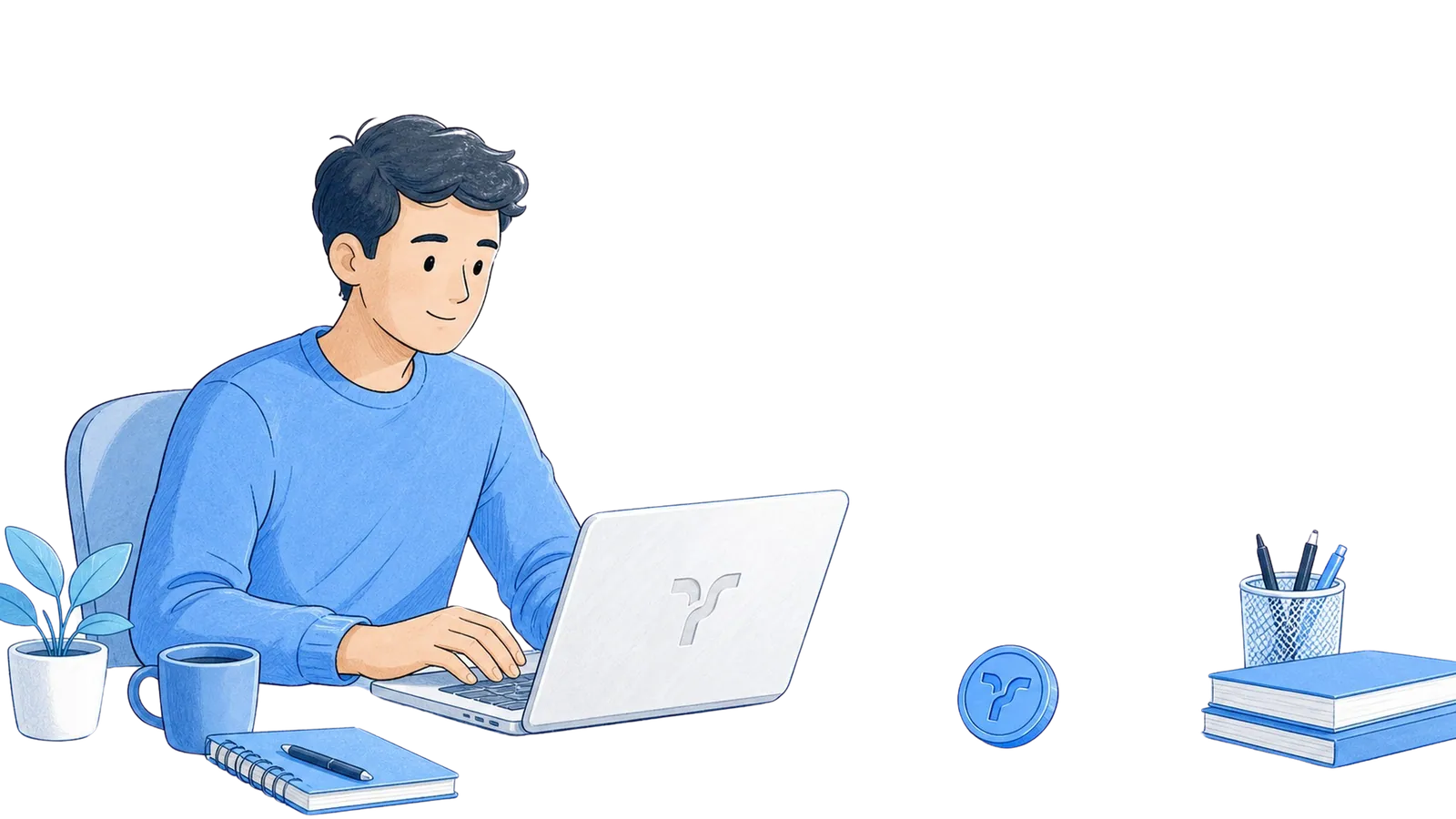 A laptop quietly running AI work in a browser tab